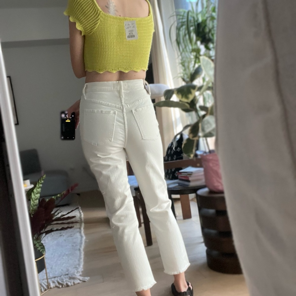 Madewell - The High-Rise Slim Crop Boyjean Size 24 - Picture 3 of 7